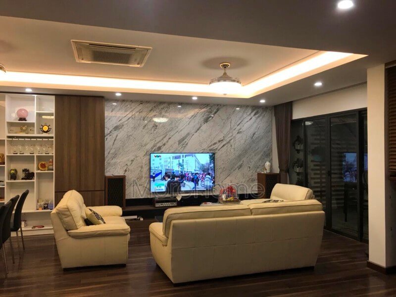 Thi công nội thất phòng khách hiện đại, đơn giản và ấn tượng